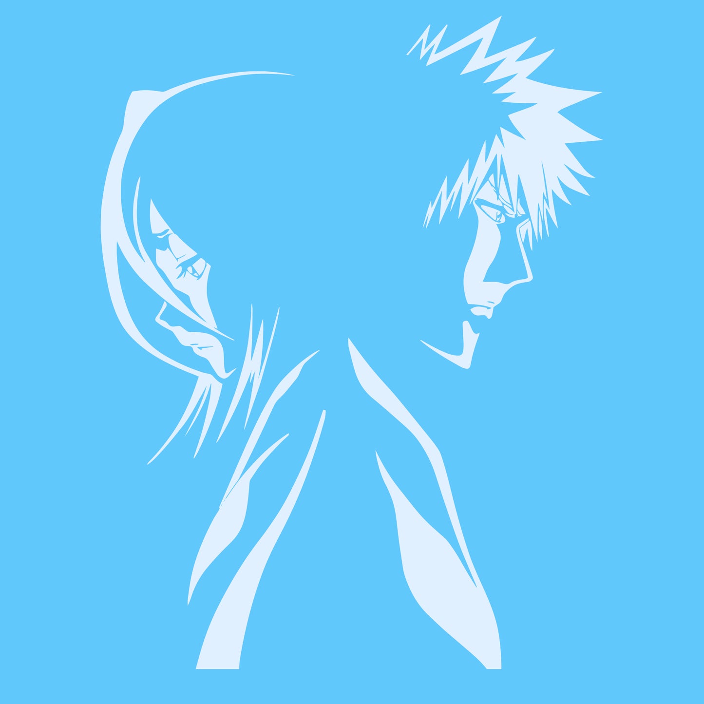 Manga Anime Rukia Kuchiki and Bleach Wall Decals -EC1056