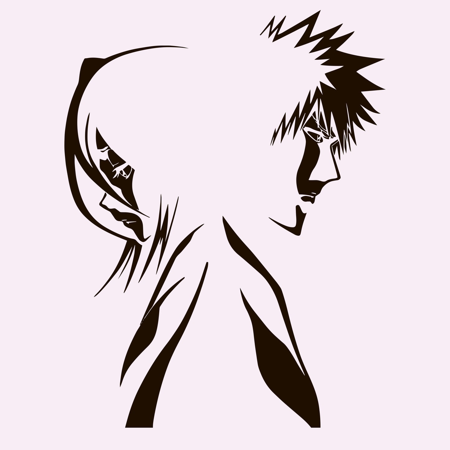 Manga Anime Rukia Kuchiki and Bleach Wall Decals -EC1056