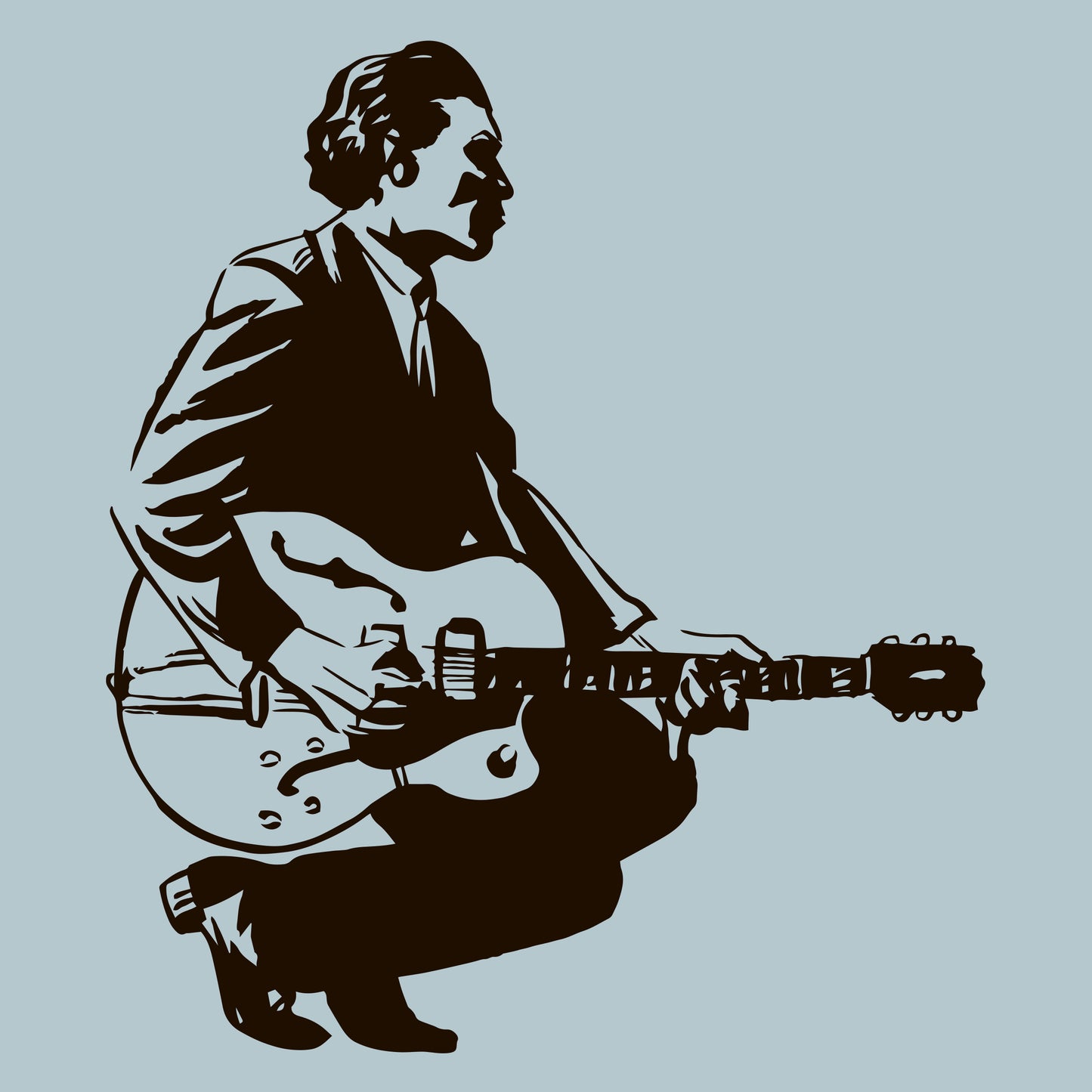 Chuck Berry-Vinyl Decals EC-1131