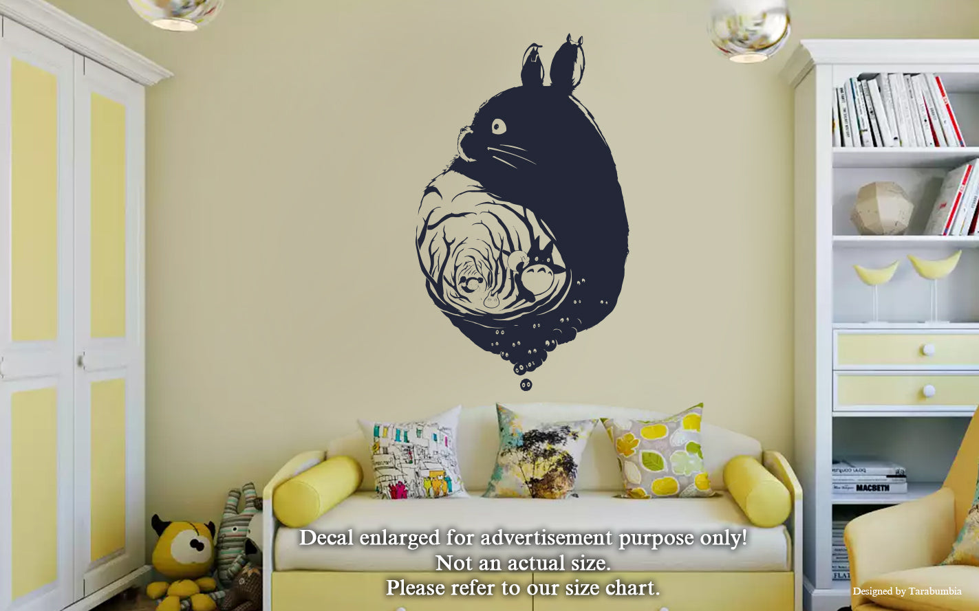 Japanese Anime Cartoons Characters Wall Decals Mei Kusakabe My Neighbor Totoro-EC0406