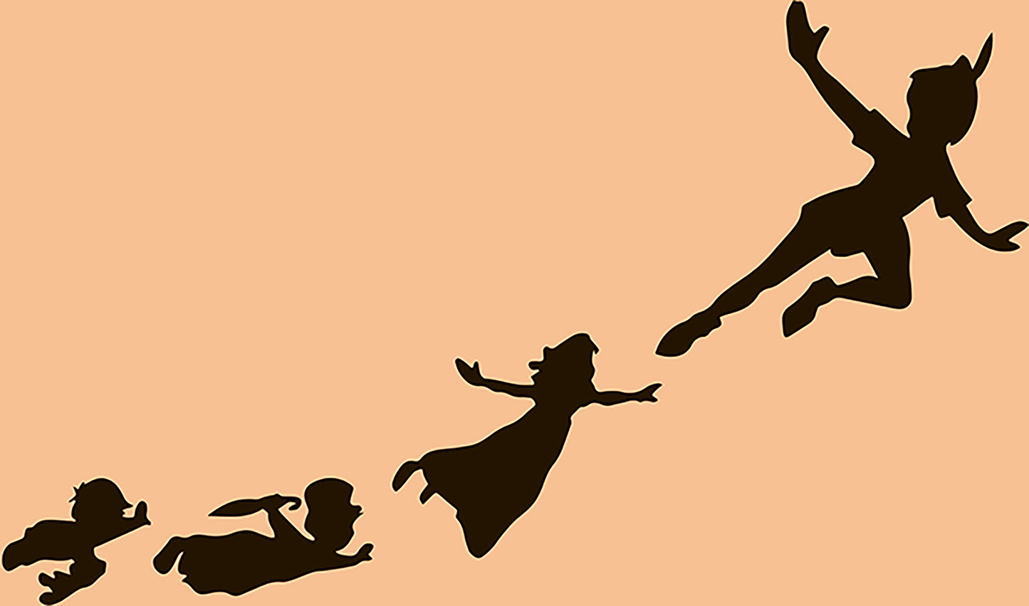 Peter Pan, Wendy, John and Michael Decals Peter Pan Fairytales Decorative Vinyl Decals