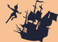 Peter Pan And Pirate Ship Decorative Vinyl Decals