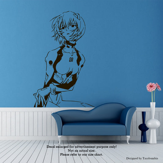 Neon Genesis Evangelion Rei Ayanami Wall Decals-EC1069