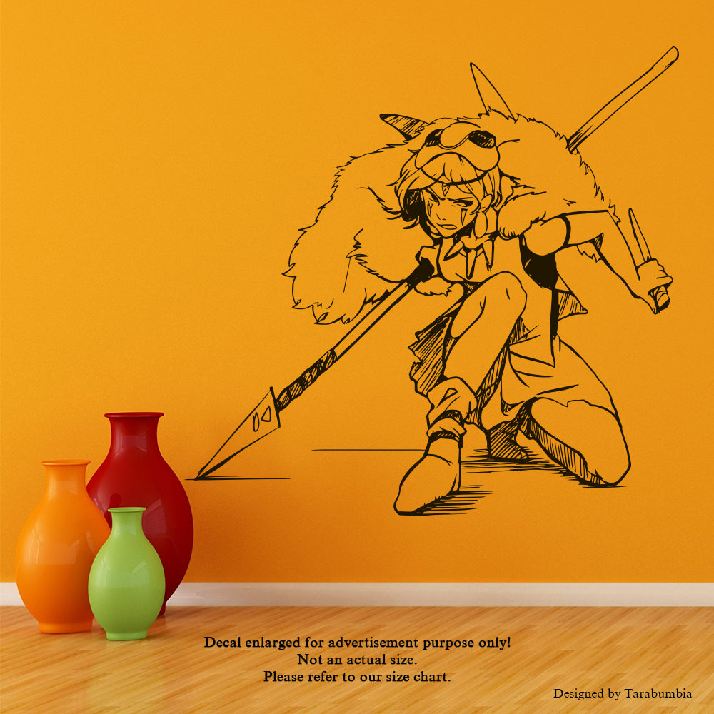 Anime Wall Decals Princess Mononoke - EC1086