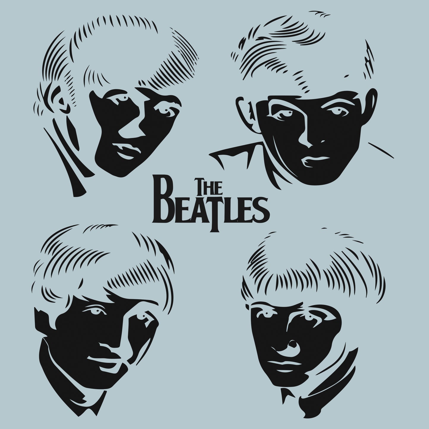 The Beatles-Vinyl Decals EC-1105