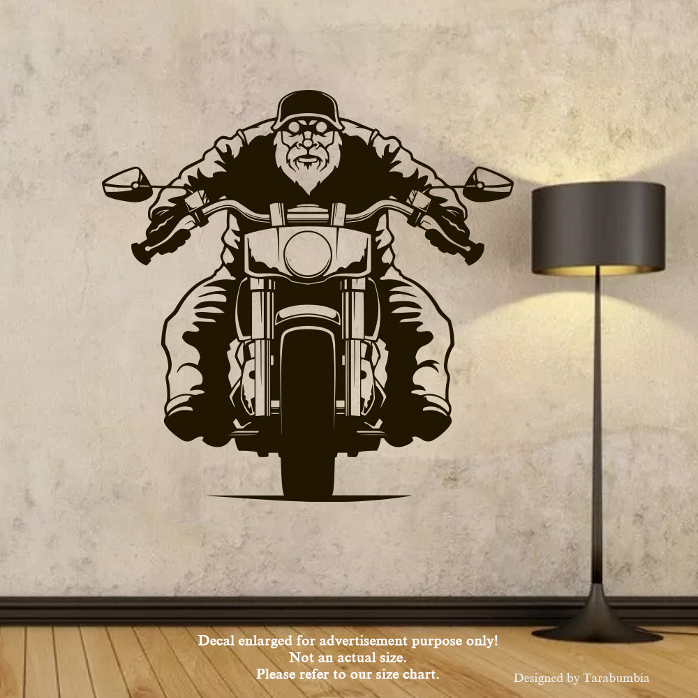 Motorcycle Wall Decals Biker Stickers-Vinyl Decals EC1207