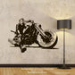 Harley Davidson Chopper Wall Decals Biker On A Motorcycle-Vinyl Decals EC1214