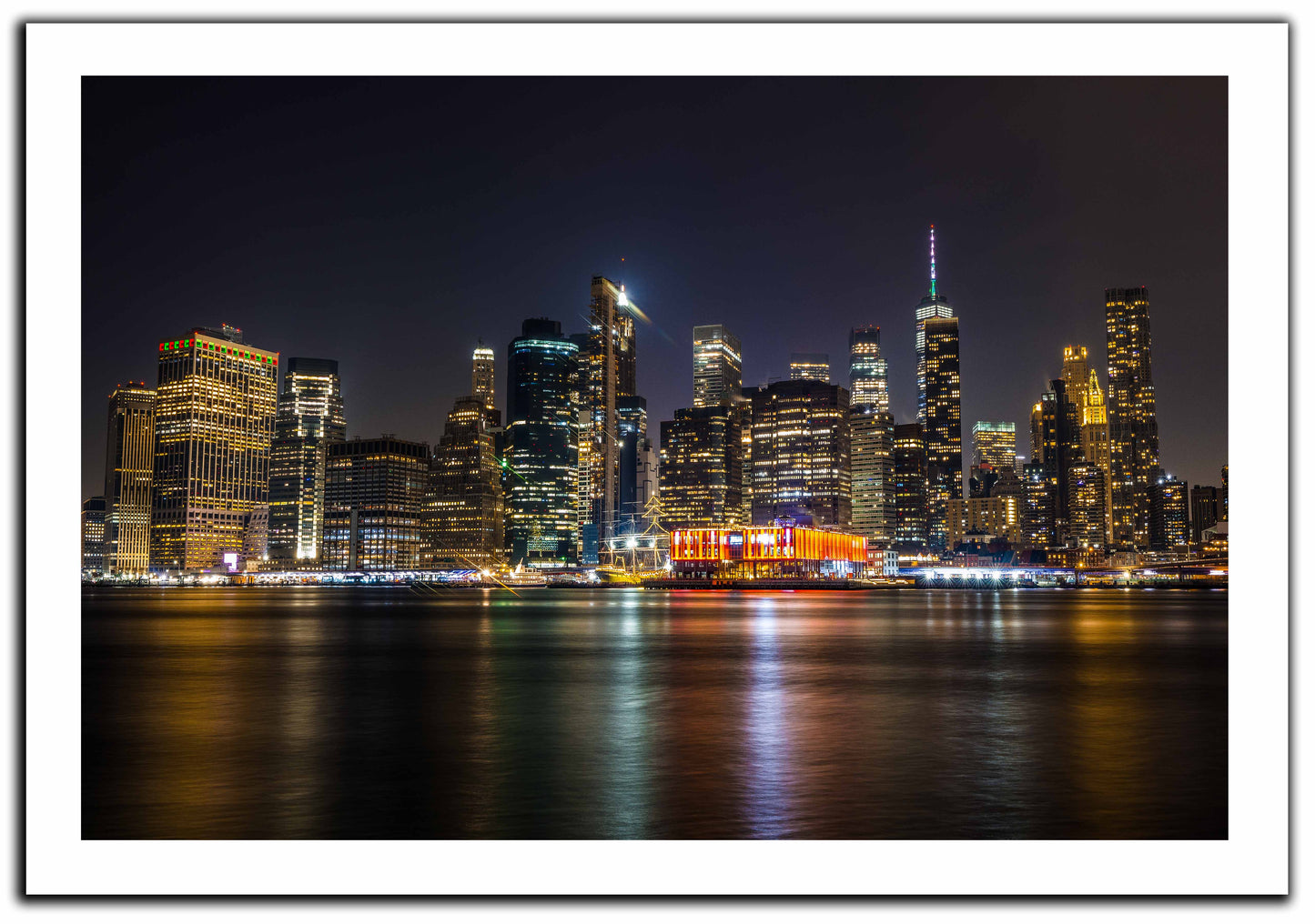 Island Manhattan, New York City Overlook-Canvas