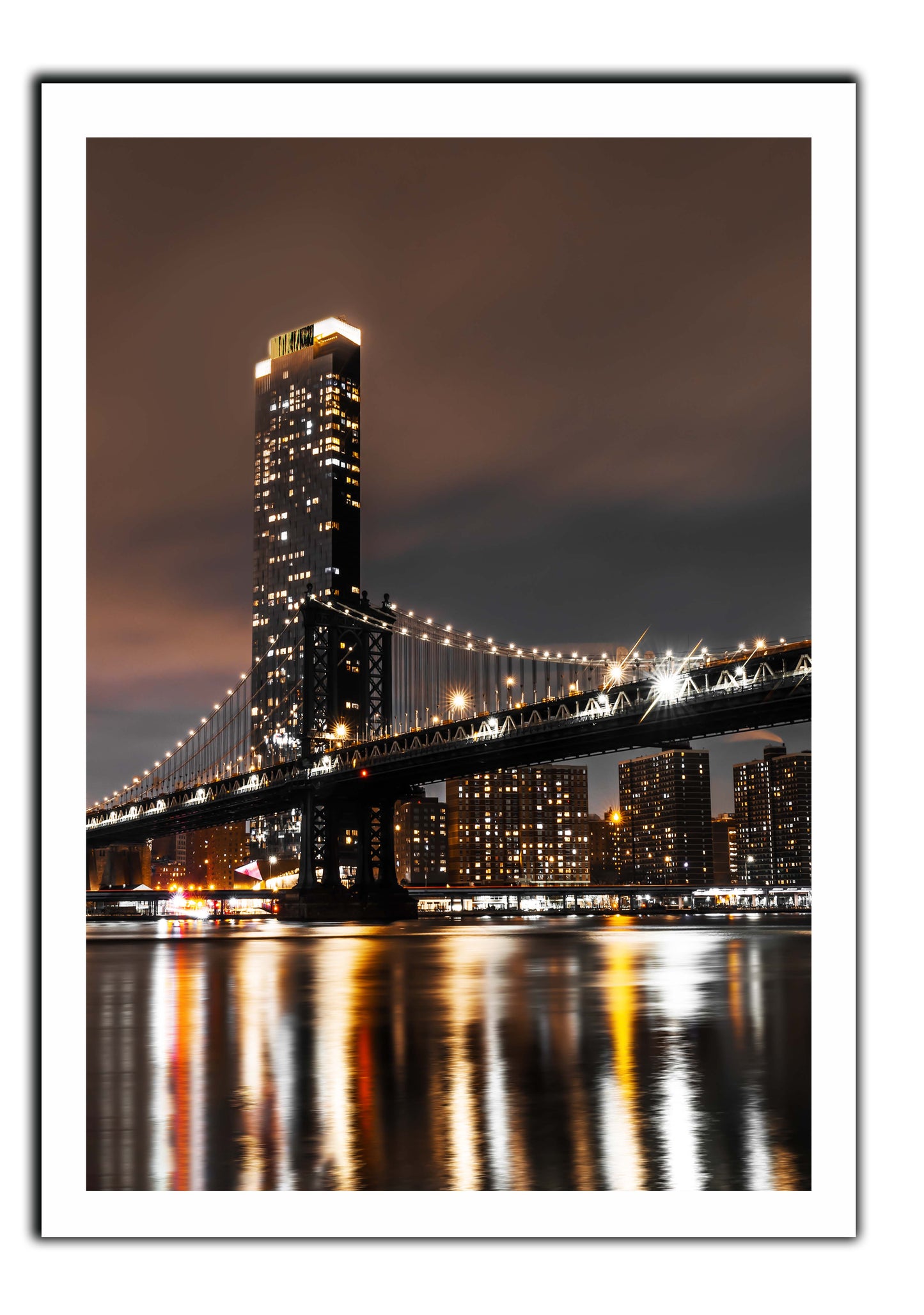 Manhattan Bridge, New York City Overlook-Canvas PC0016