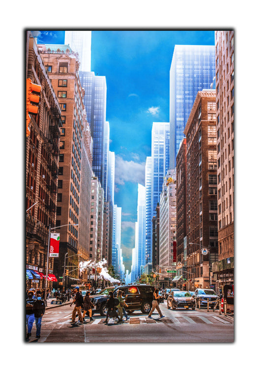 Streets of New York Poster Canvas Print - Canvas PC0018