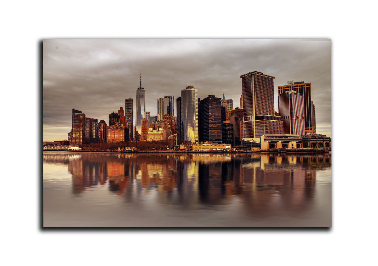 Island Manhattan, New York City Overlook-Canvas