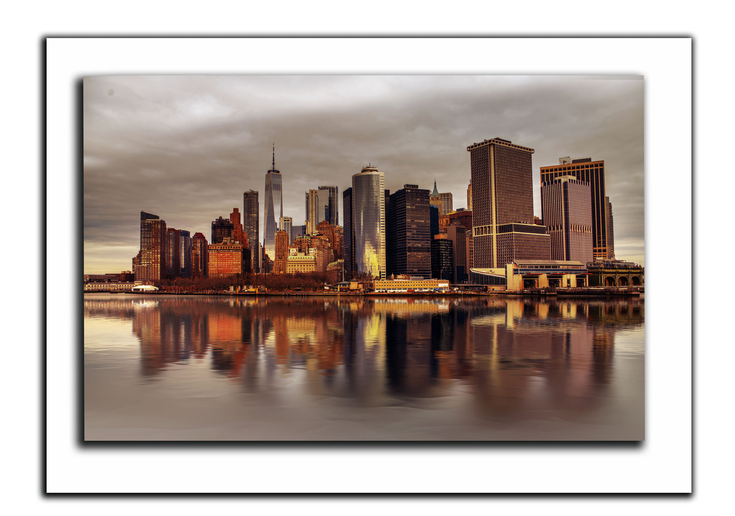 Island Manhattan, New York City Overlook-Canvas