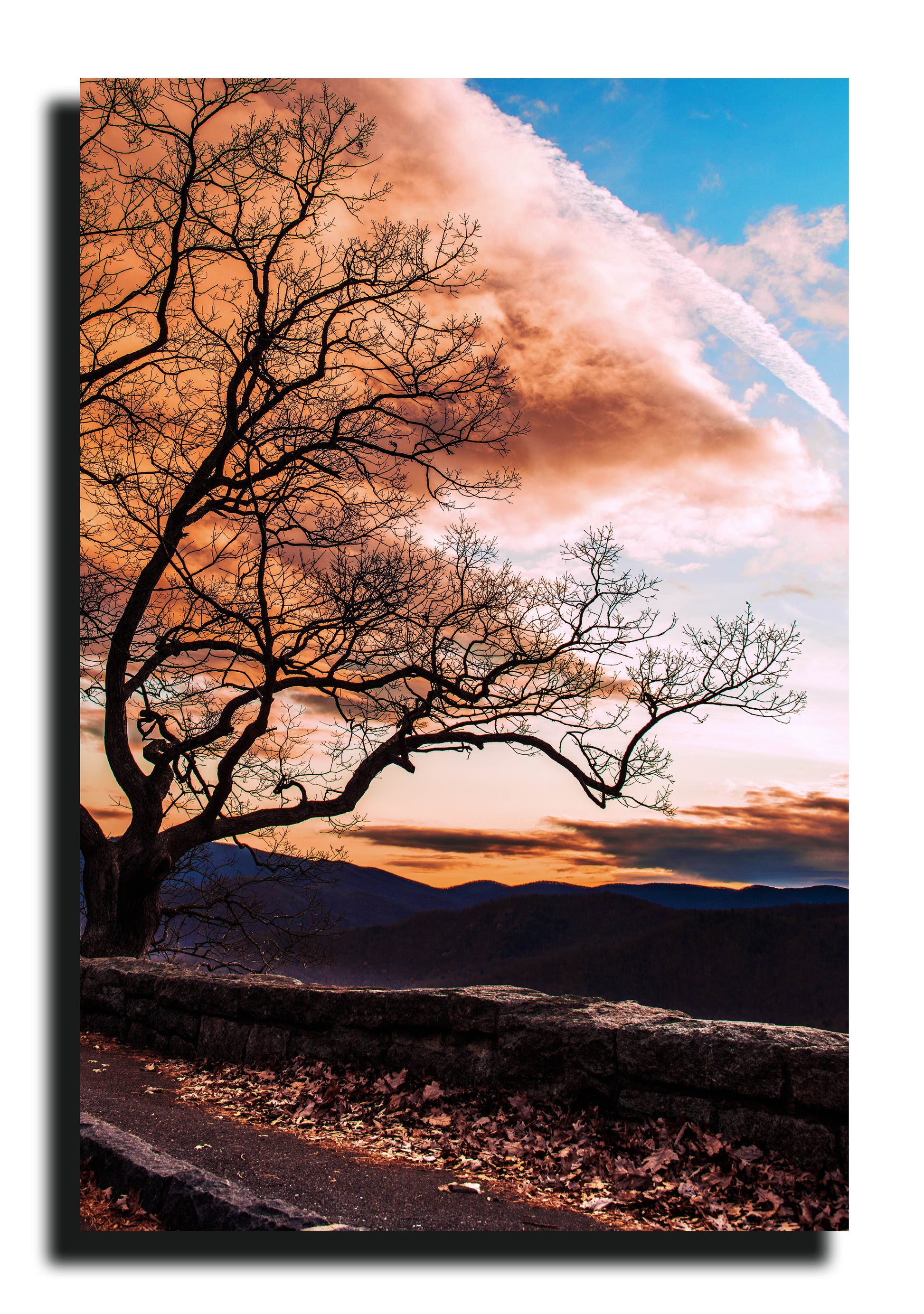 Sunset Over Blue Ridge Canvas