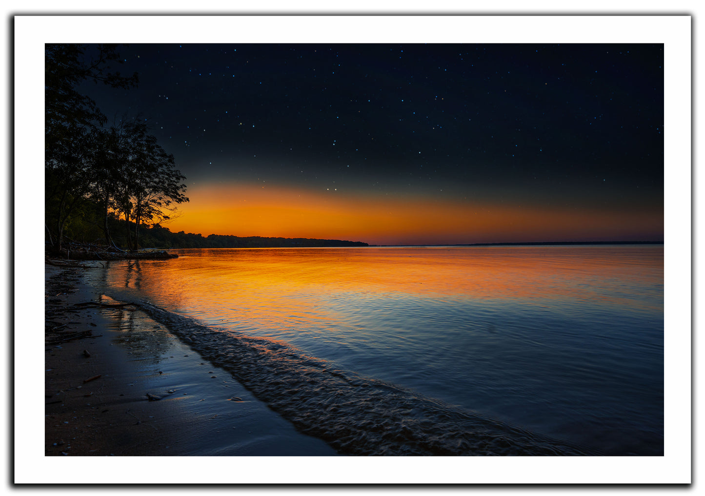 Sunset and Stars - Canvas